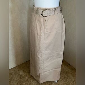 Cato Brand Maxi Skirt, Size 10, Front zipper with cute belt, Never Worn